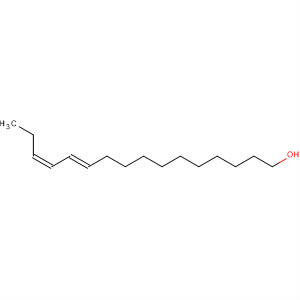 Structure of 11,13-Hexadecadien-1-ol, (E,Z)-