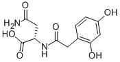 2,4-DIHYDROXYPHENYLACETYL-L-ASPARAGINE结构式