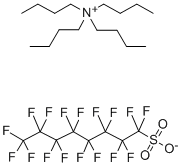 Structure of HEPTADECAFLUOROOCTANESULFONIC ACID TETRABUTYLAMMONIUM SALT