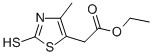 Structure of Ethyl 2-(2-mercapto-4-methyl-1,3-thiazol-5-yl)acetate