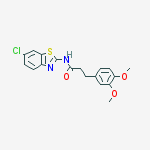 Structure of N-(6-chloro-1,3-benzothiazol-2-yl)-3-(3,4-dimethoxyphenyl)propanamide