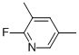 Chemical structure of Pyridine,2-fluoro-3,5-dimethyl-