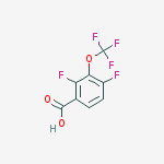 2,4-Difluoro-3-(trifluoromethoxy)benzoic acid结构式