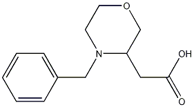 2-(4-苄基吗啉-3-基)乙酸结构式