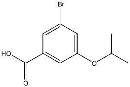3-溴-5-异丙氧基苯甲酸结构式