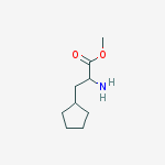 2-aminoCyclopentanepropanoic acid methyl ester结构式