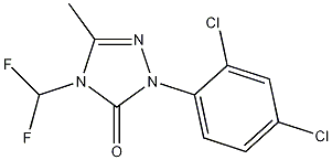 Structure of 2-(2,4-Dichlorophenyl)-4-(difluoromethyl)-2,4-dihydro-5-methyl-3H-1,2,4-triazol-3-one