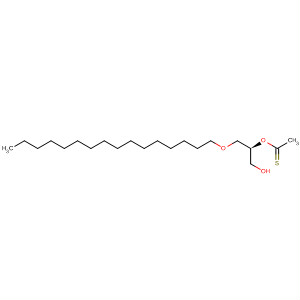 Structure of Ethanethioic acid, S-[2-(hexadecyloxy)-1-(hydroxymethyl)ethyl] ester,(S)-