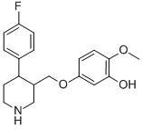 Structure of 4-(4-Fluorophenyl)-3-(4-methoxy-3-hydroxyphenoxymethyl)piperidine