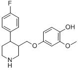 Structure of 4-(4-Fluorophenyl)-3-(4-hydroxy-3-methoxyphenoxymethyl)piperidine