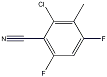 2,3-dichloro-4,5-difluorobenzonitrile结构式