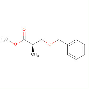 Structure of Propanoic acid, 2-methyl-3-(phenylmethoxy)-, methyl ester, (R)-