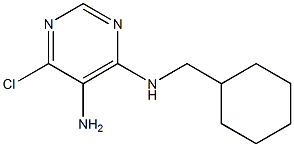 6-Chloro-N4-cyclohexylMethyl-pyriMidine-4,5-diaMine结构式