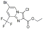 Structure of Ethyl 6-bromo-3-chloro-8-(trifluoromethyl)imidazo[1,2-a]pyridine-2-carboxylate