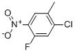 Structure of 1-CHLORO-5-FLUORO-2-METHYL-4-NITRO-BENZENE