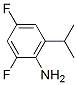 Structure of Benzenamine,2,4-difluoro-6-(1-methylethyl)-