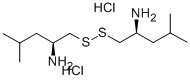 2-AMINO-4-METHYL-1-PENTANETHIOL DISULFIDE 2 HCL结构式