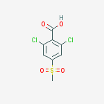 Structure of 2,6-dichloro-4-methanesulfonylbenzoic acid