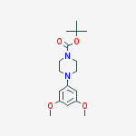 Structure of tert-Butyl 4-(3,5-dimethoxyphenyl)piperazine-1-carboxylate