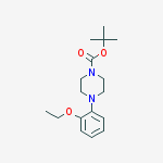 Structure of tert-butyl 4-(2-ethoxyphenyl)piperazine-1-carboxylate