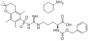 Structure of Z-ARG(PMC)-OH CHA