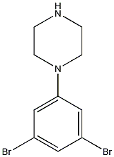 Structure of 1-(3,5-Dibromophenyl)piperazine