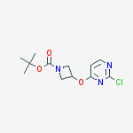 tert-butyl 3-(2-chloropyrimidin-4-yloxy)azetidine-1-carboxylate结构式