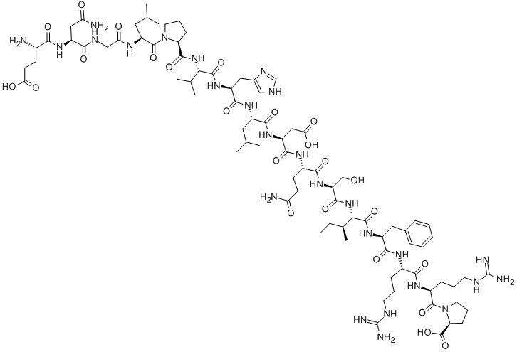 Structure of GLU-ASN-GLY-LEU-PRO-VAL-HIS-LEU-ASP-GLN-SER-ILE-PHE-ARG-ARG-PRO