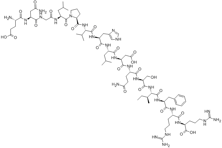 Structure of ANGIOGENIN (108-122)