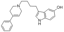 Structure of 3-[4-(3,6-DIHYDRO-4-PHENYL-1(2H)-PYRIDINYL)BUTYL]-1H-INDOL-5-OL HYDROCHLORIDE