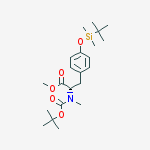 Structure of O-TERT-BUTYLDIMETHYLSILYL-N-METHYL-N-T-BUTOXYCARBONYL-L-TYROSINE, METHYL ESTER