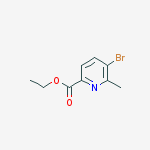 Structure of ETHYL 5-BROMO-6-METHYLPICOLINATE/5-bromo-6-methyl-pyridine-2-carboxylic acid ethyl ester