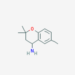 Structure of (2,2,6-trimethyl-3,4-dihydro-2H-chromen-4-yl)amine(SALTDATA: HCl)