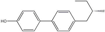 Structure of (S)-(+)-4'-(2-Methylbutyl)-[1,1'-biphenyl]-4-ol