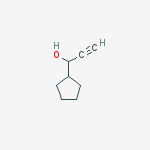 1-cyclopentylprop-2-yn-1-ol结构式