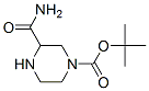 Structure of 4-Boc-2-piperazinecarboxamide