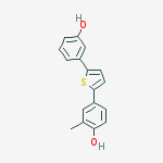Structure of 4-(5-(3-Hydroxyphenyl)thiophen-2-yl)-2-methylphenol