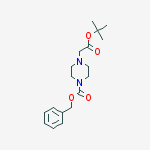 Structure of benzyl 4-(2-tert-butoxy-2-oxoethyl)piperazine-1-carboxylate