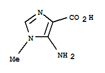 5-氨基-1-甲基-1H-咪唑-4-羧酸结构式