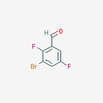 Structure of 3-Bromo-2,5-difluorobenzaldehyde