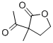 Structure of ALPHA-ACETYL-ALPHA-METHYL-GAMMA-BUTYROLACTONE