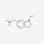(1-Ethylindolin-6-yl)methanamine结构式