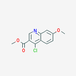 Structure of methyl 4-chloro-7-methoxyquinoline-3-carboxylate