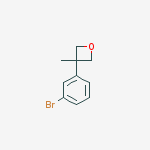 Structure of 3-(3-bromophenyl)-3-methyloxetane