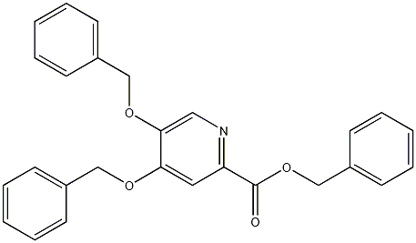 Structure of benzyl 4,5-bis(benzyloxy)picolinate