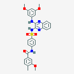 Structure of N-[4-({3-[(3,5-dimethoxyphenyl)amino]quinoxalin-2-yl}sulfamoyl)phenyl]-3-methoxy-4-methylbenzamide