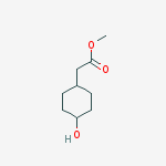 Structure of (trans-4-Hydroxycyclohexyl)acetic acid methyl ester