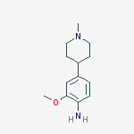 2-Methoxy-4-(1-methylpiperidin-4-yl)aniline结构式