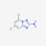 Structure of 5,7-dichloro-[1,2,4]triazolo[1,5-a]pyridin-2-amine