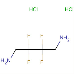 Structure of 1,4-Butanediamine, 2,2,3,3-tetrafluoro-, dihydrochloride